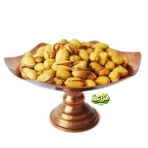 پسته فندقی بوداده زعفرانی